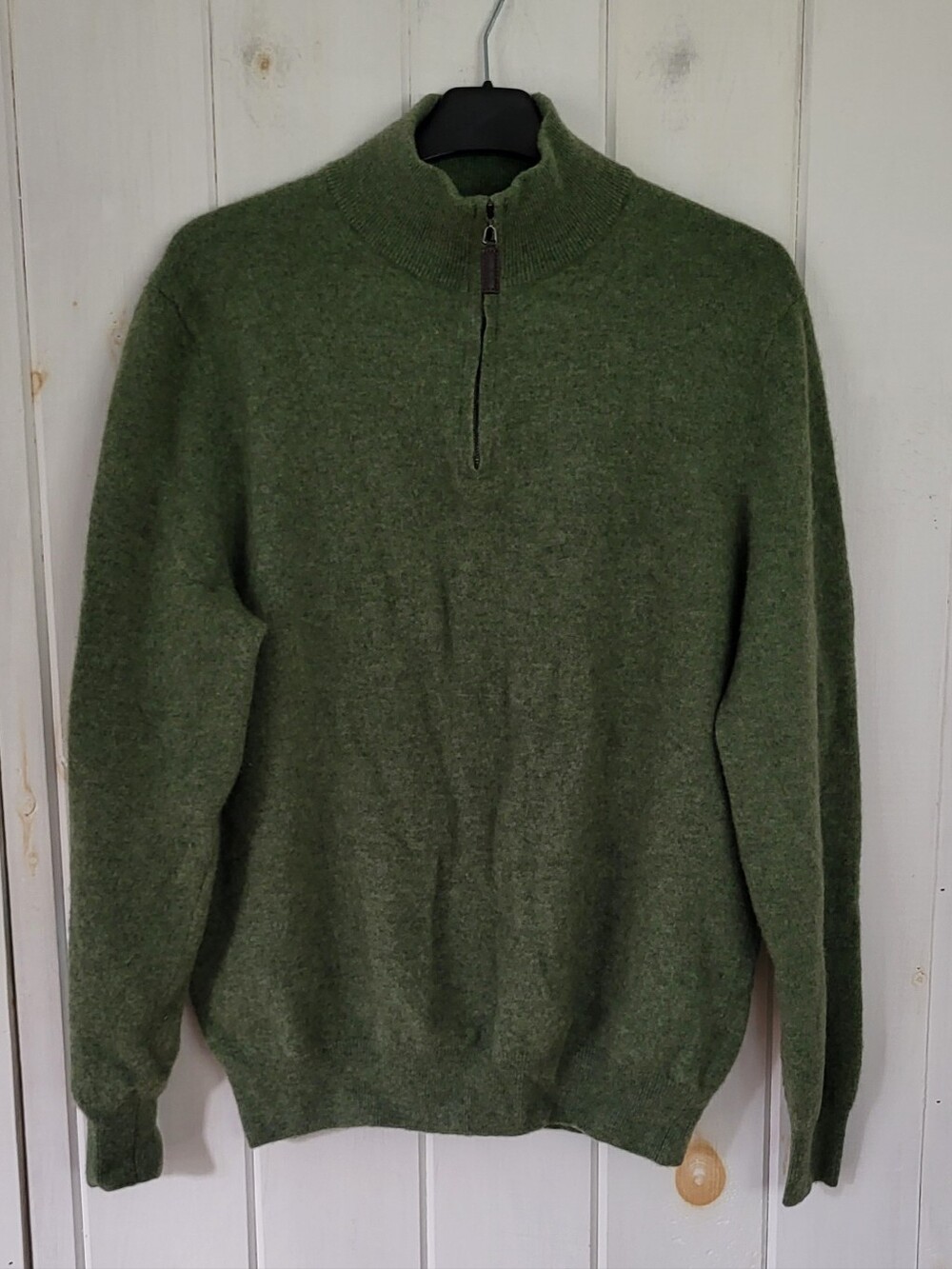 Christian Lacroix 100 % Cashmere 2 Ply Quarter Zip Sweater